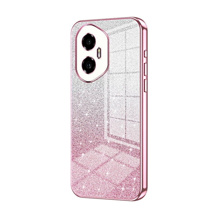 For Honor 300 Gradient Glitter Powder Electroplated Phone Case