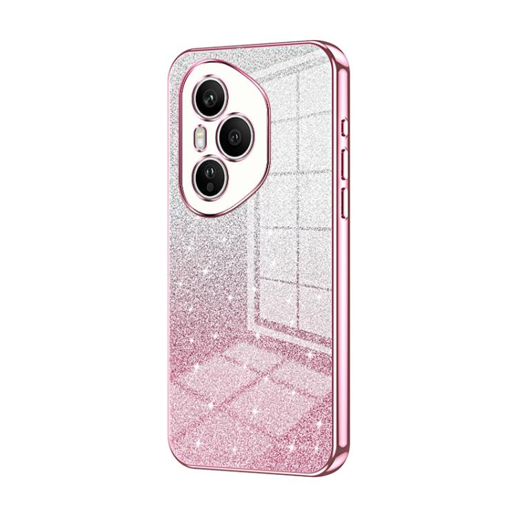 For Honor 400 Pro Global 160.8mm Gradient Glitter Powder Electroplated Phone Case
