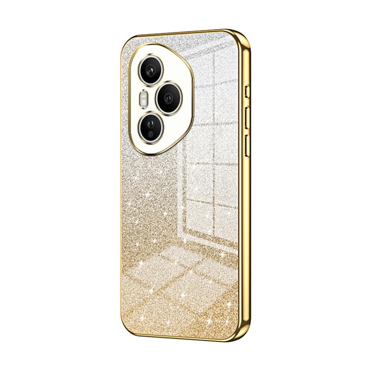 For Honor 400 Pro Global 160.8mm Gradient Glitter Powder Electroplated Phone Case