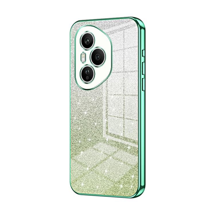 For Honor 400 Pro Global 160.8mm Gradient Glitter Powder Electroplated Phone Case
