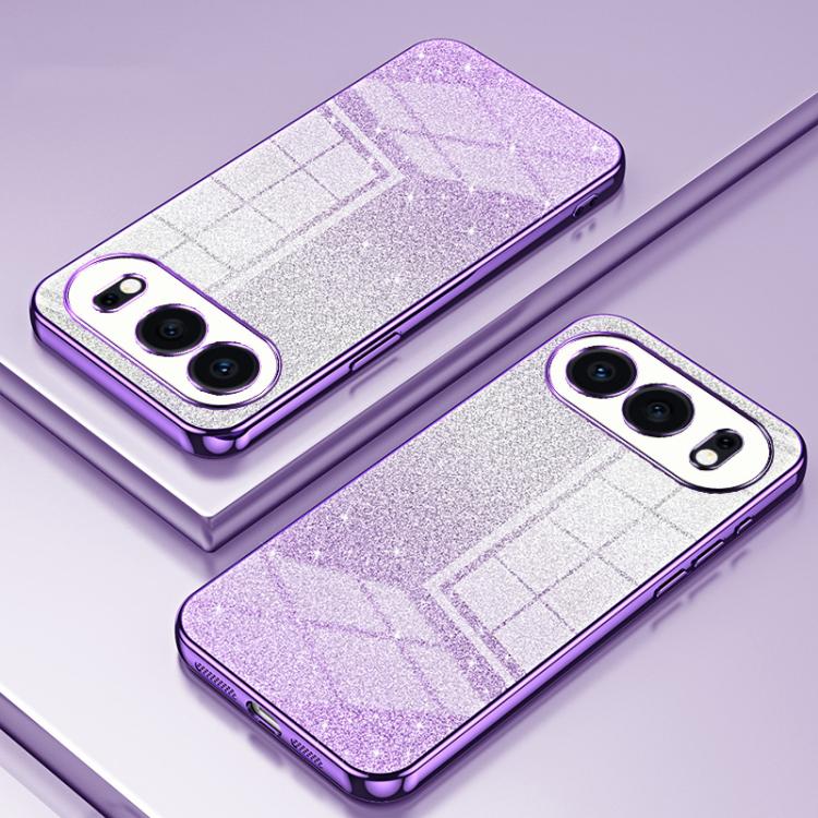 For Honor 500 / 500 Pro Global Gradient Glitter Powder Electroplated Phone Case