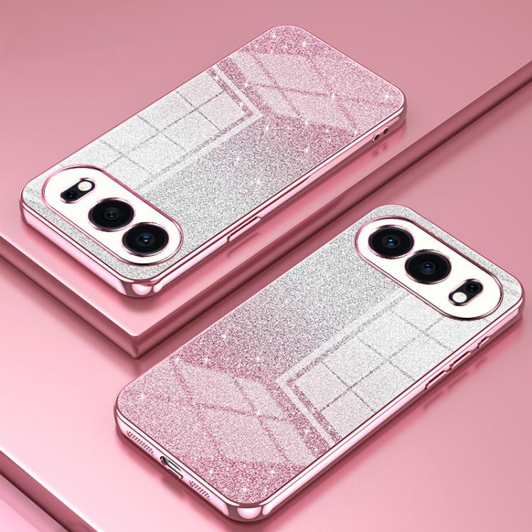 For Honor 500 / 500 Pro Global Gradient Glitter Powder Electroplated Phone Case