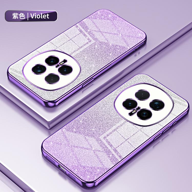 For Honor Magic8 Pro Gradient Glitter Powder Electroplated Phone Case