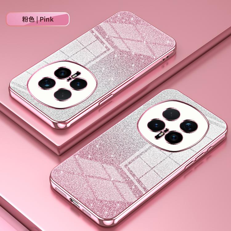 For Honor Magic8 Pro Gradient Glitter Powder Electroplated Phone Case