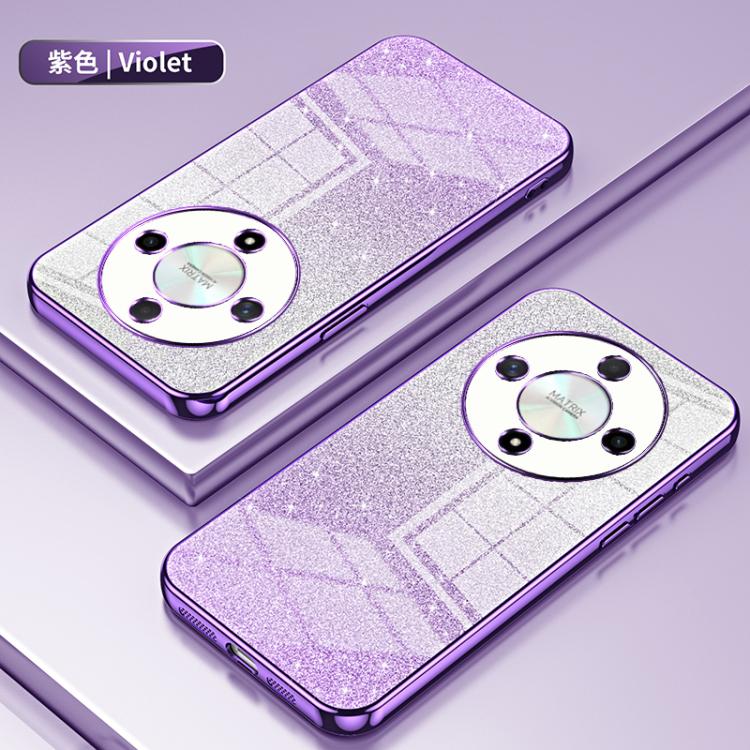 For Honor X9b Gradient Glitter Powder Electroplated Phone Case