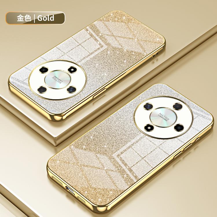For Honor X9b Gradient Glitter Powder Electroplated Phone Case