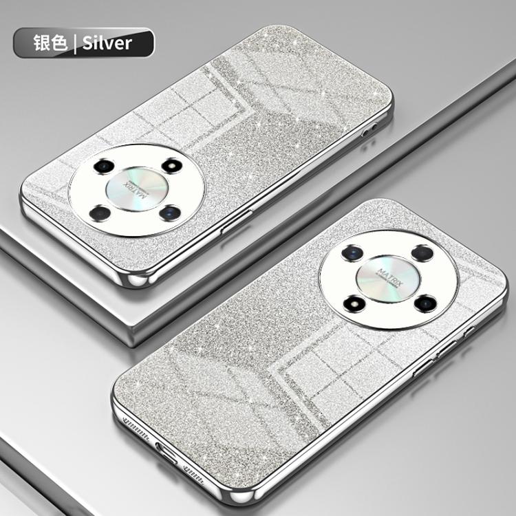 For Honor X9b Gradient Glitter Powder Electroplated Phone Case