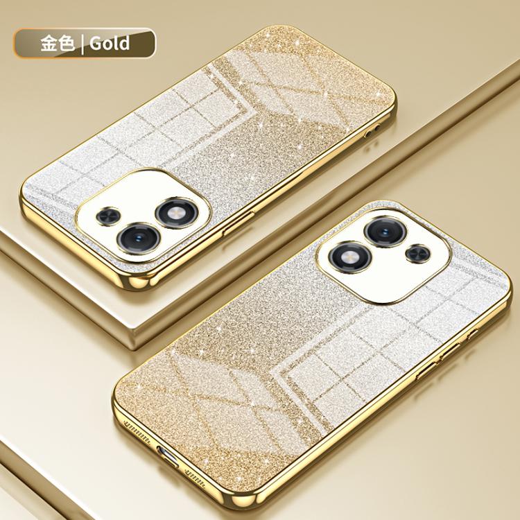 For Honor X70i Gradient Glitter Powder Electroplated Phone Case