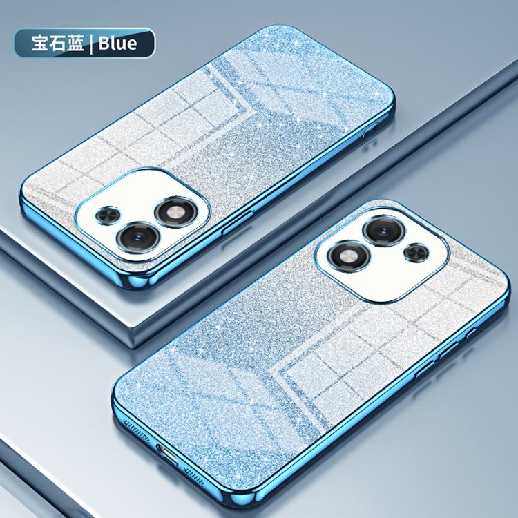 For Honor X70i Gradient Glitter Powder Electroplated Phone Case