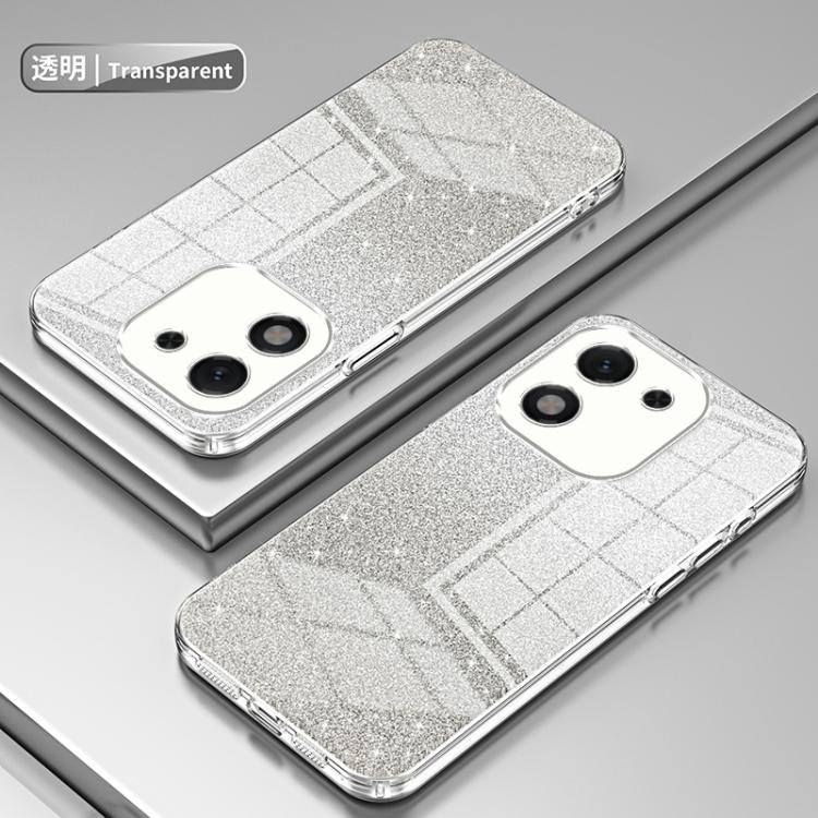 For Honor X70i Gradient Glitter Powder Electroplated Phone Case