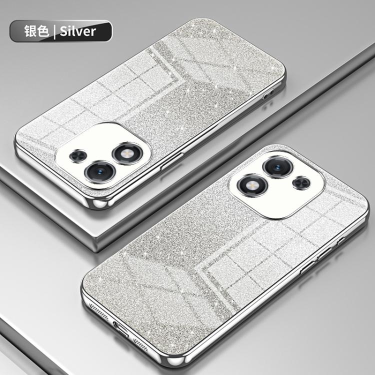 For Honor X70i Gradient Glitter Powder Electroplated Phone Case
