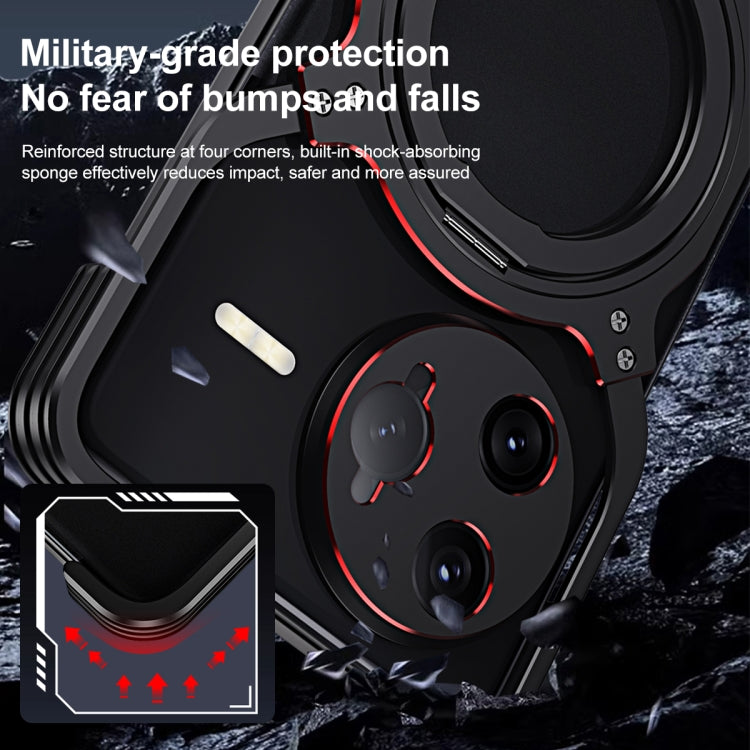 For Redmi K80 Pro Mechanical Arm Borderless MagSafe Holder Metal Phone Case