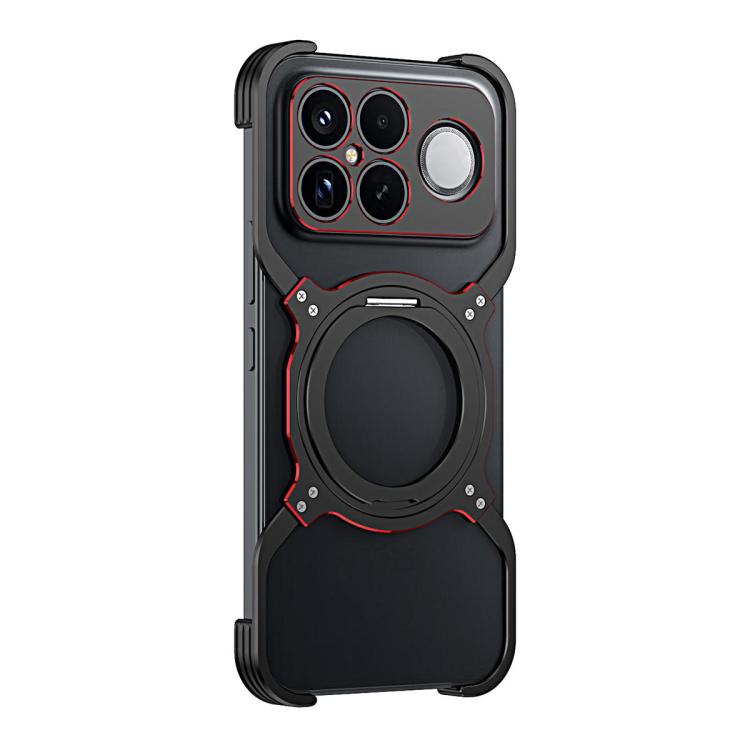For Redmi K90 Pro Max / Poco F8 Ultra Mechanical Arm Borderless MagSafe Holder Metal Phone Case