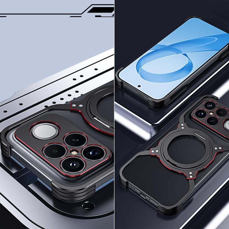 For Redmi K90 Pro Max / Poco F8 Ultra Mechanical Arm Borderless MagSafe Holder Metal Phone Case