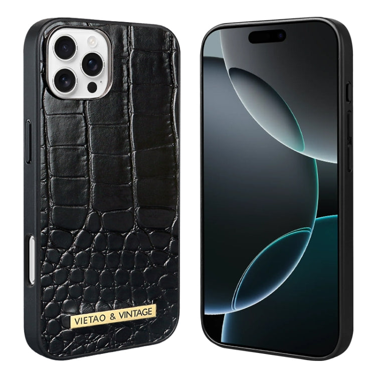 For iPhone 16 Pro VIETAO Alligator Texture PU Phone Case