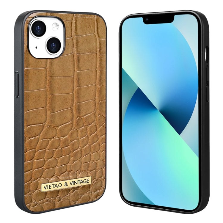 For iPhone 13 VIETAO Alligator Texture PU Phone Case