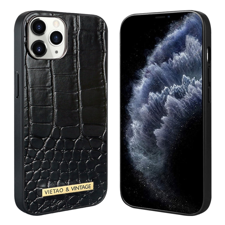 For iPhone 11 Pro Max VIETAO Alligator Texture PU Phone Case