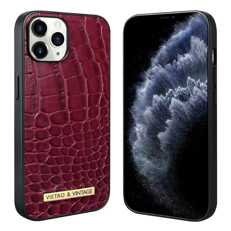 For iPhone 11 VIETAO Alligator Texture PU Phone Case