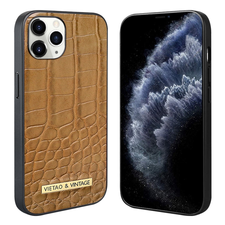 For iPhone 11 VIETAO Alligator Texture PU Phone Case