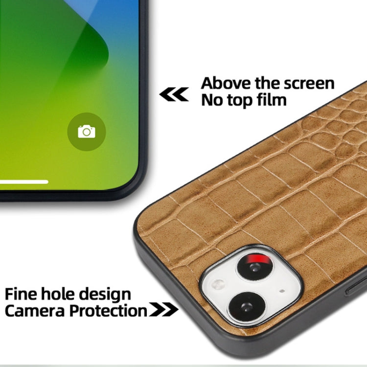 For iPhone 14 Plus VIETAO Alligator Texture PU Phone Case