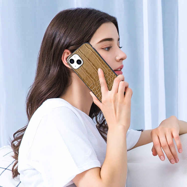 For iPhone 14 Pro Max VIETAO Alligator Texture PU Phone Case