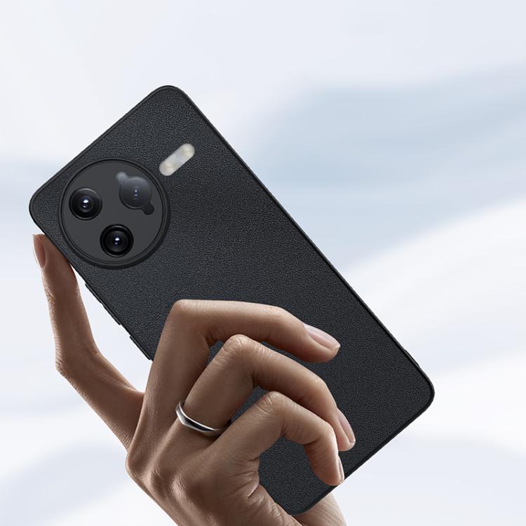 For Redmi K80 / Poco F7 Pro Ultra-thin Plain Skin Leather Phone Case