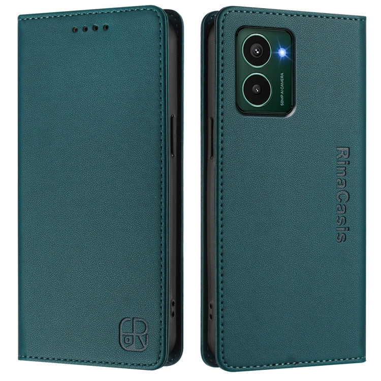 For HMD Pulse / Pulse Pro / Pulse+ RC01 Dual-Folded Magnetic Suction RFID Leather Phone Case
