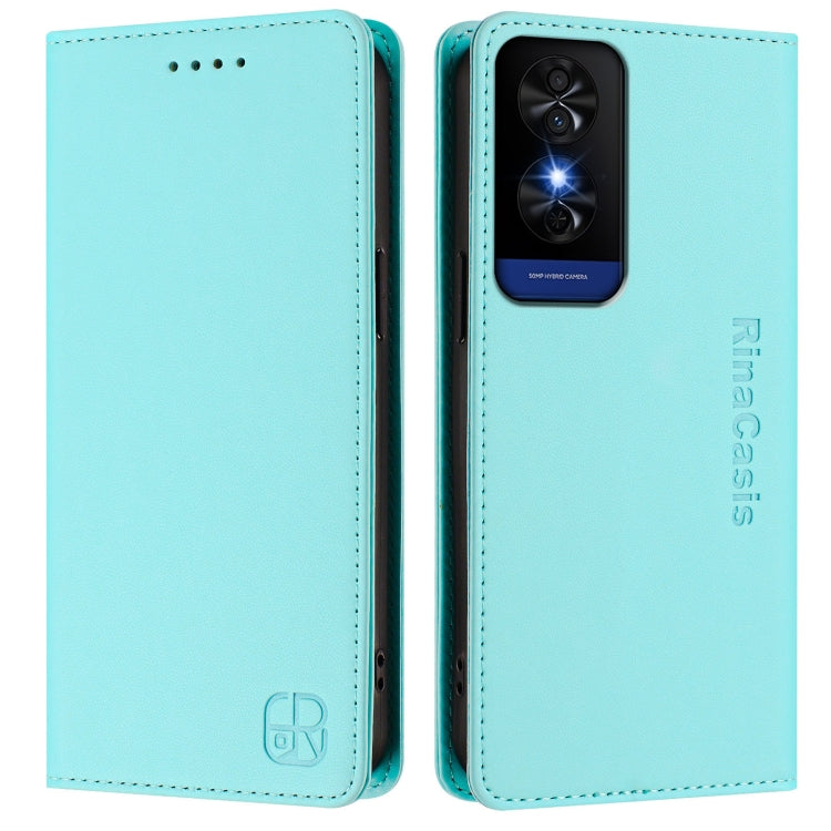 For TCL 50 5G / XE Nxtpaper 5G / XE 5G RC01 Dual-Folded Magnetic Suction RFID Leather Phone Case