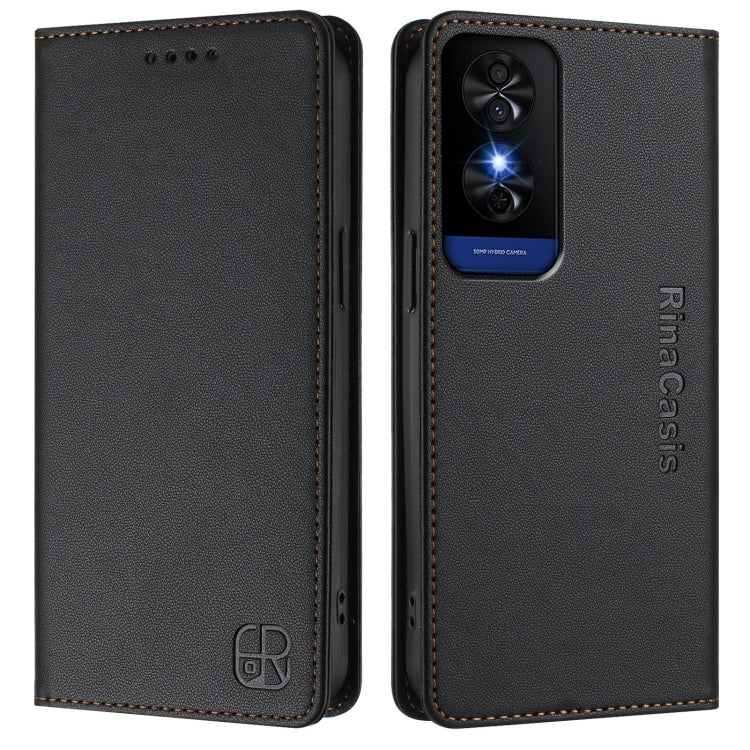 For TCL 50 5G / XE Nxtpaper 5G / XE 5G RC01 Dual-Folded Magnetic Suction RFID Leather Phone Case