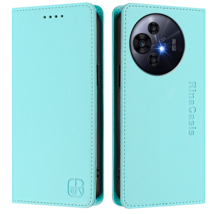 For TCL 50 Pro NxtPaper RC01 Dual-Folded Magnetic Suction RFID Leather Phone Case