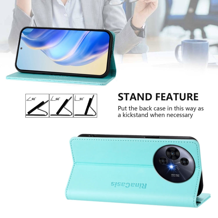 For TCL 50 Pro NxtPaper RC01 Dual-Folded Magnetic Suction RFID Leather Phone Case