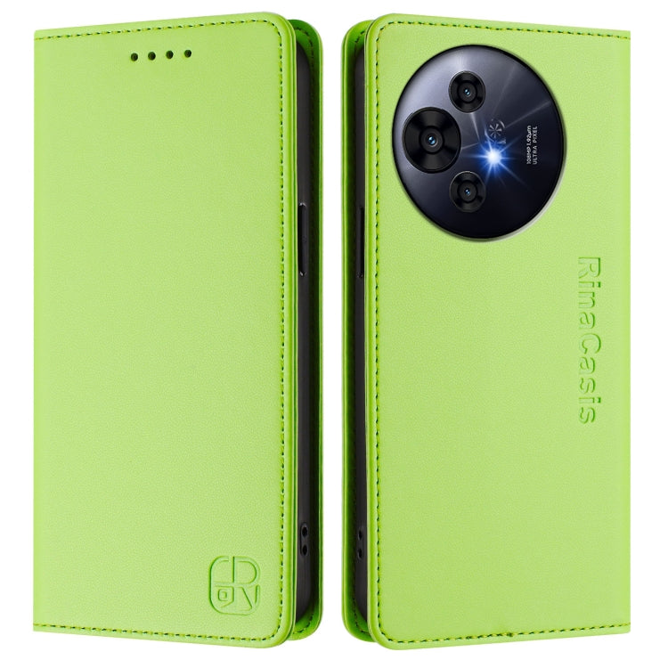 For TCL 50 Pro NxtPaper RC01 Dual-Folded Magnetic Suction RFID Leather Phone Case