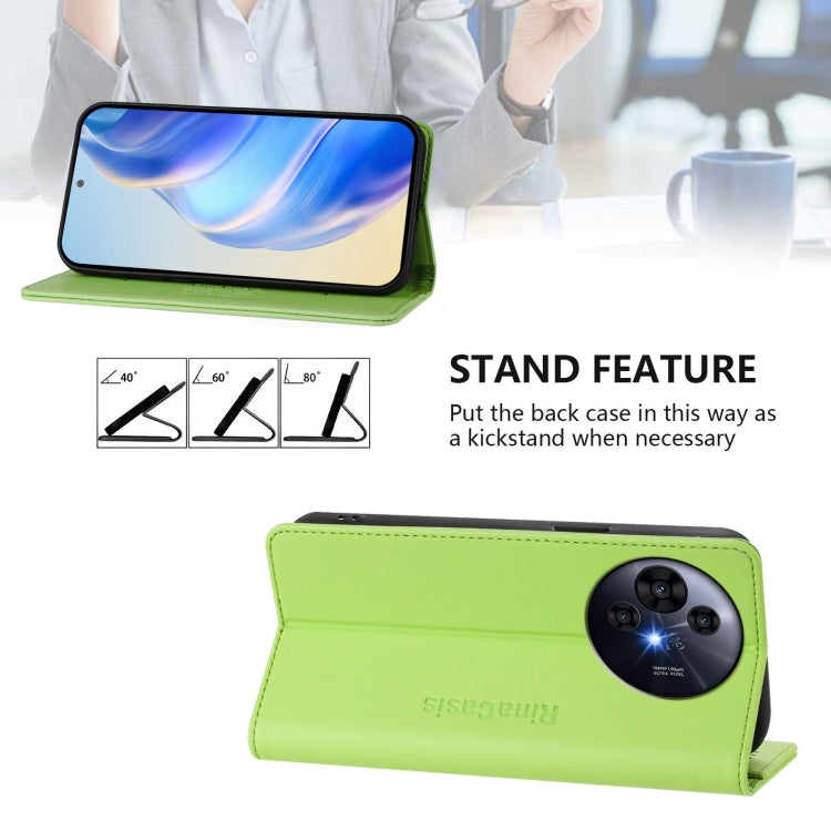 For TCL 50 Pro NxtPaper RC01 Dual-Folded Magnetic Suction RFID Leather Phone Case