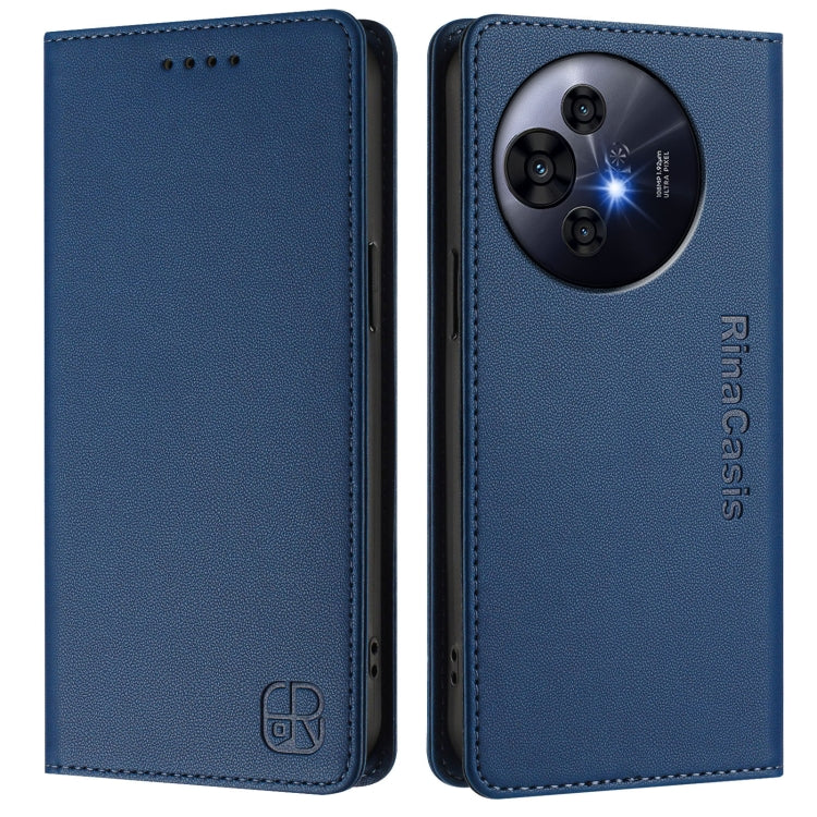 For TCL 50 Pro NxtPaper RC01 Dual-Folded Magnetic Suction RFID Leather Phone Case