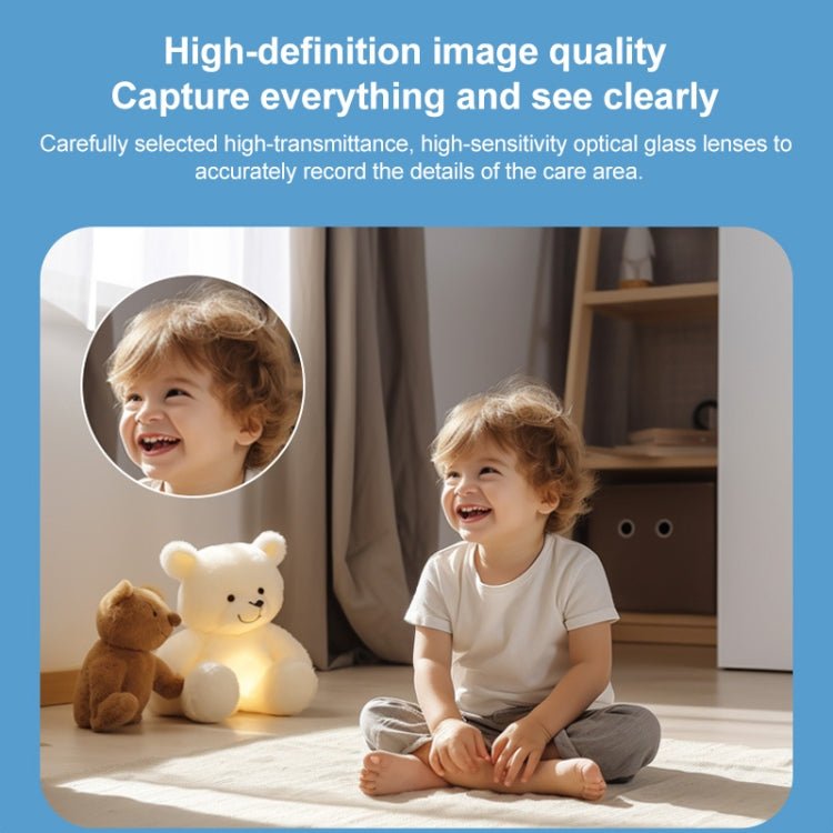 3MP Home Outdoor HD Wireless Surveillance Camera, WiFi Version+5200mAh Battery+Tuya APP