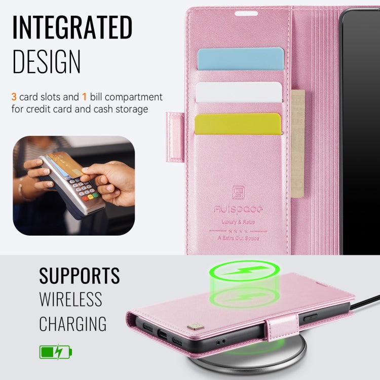 For Google Pixel 8 Pro AutSpace A11 Side Buckle MagSafe Magnetic RFID Phone Leather Case