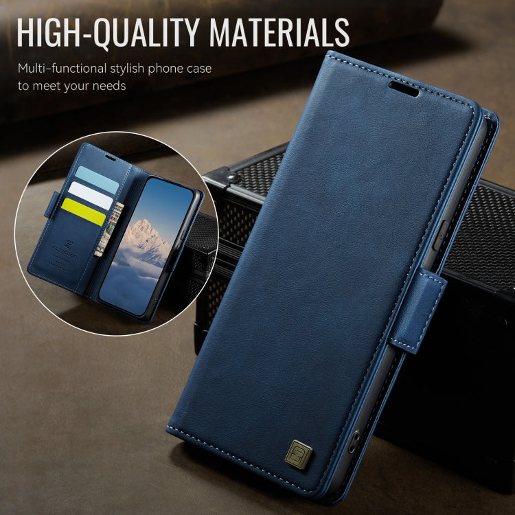 For Google Pixel 8 AutSpace A11 Side Buckle MagSafe Magnetic RFID Phone Leather Case