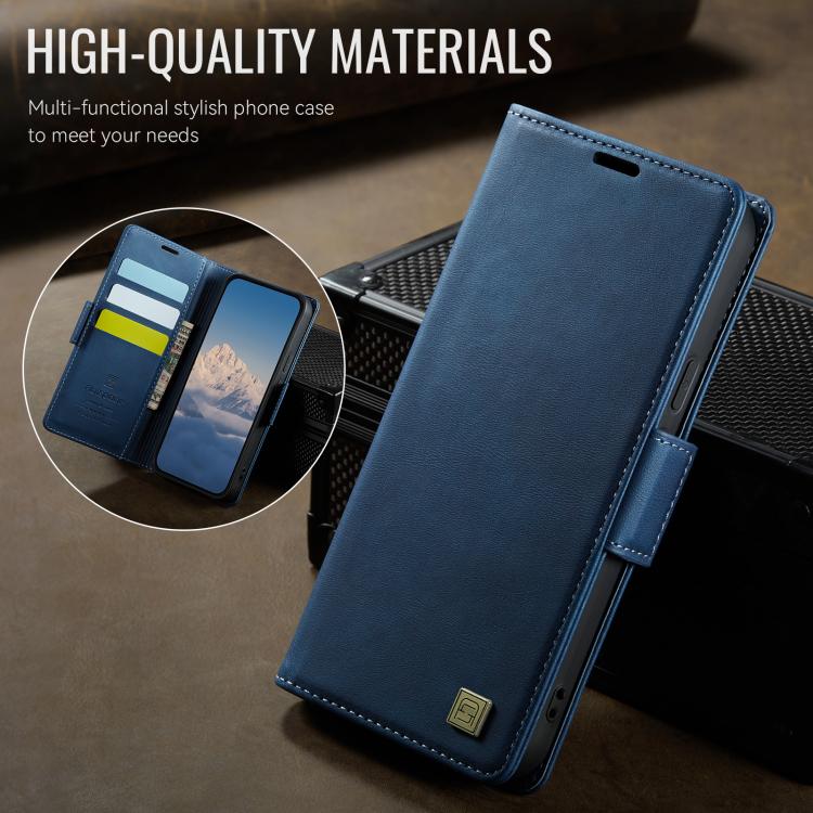 For Google Pixel 9a AutSpace A11 Side Buckle MagSafe Magnetic RFID Phone Leather Case