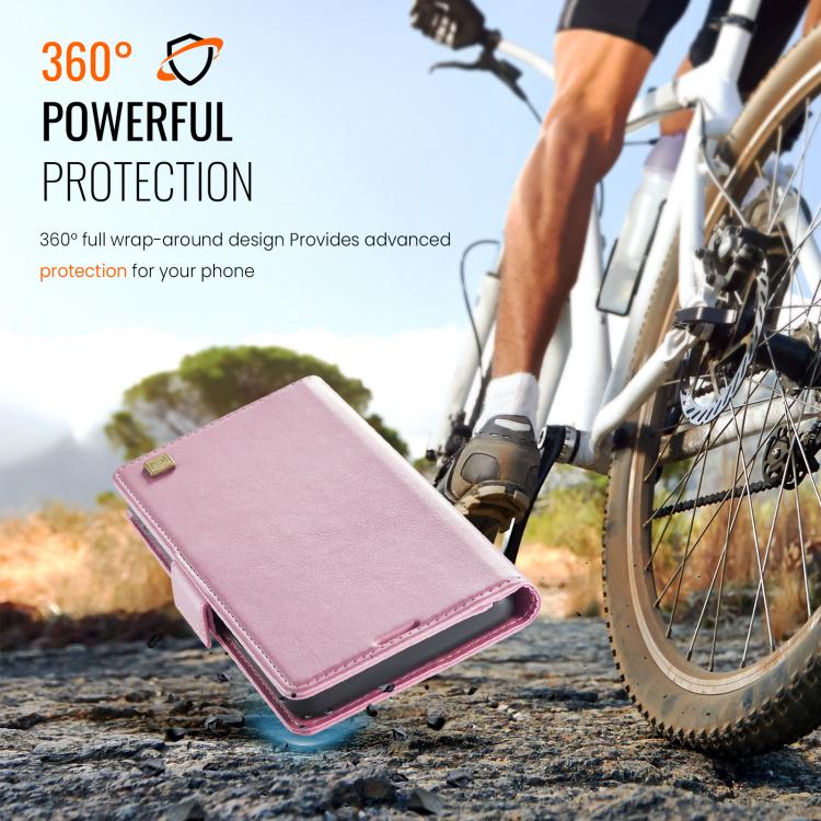 For Google Pixel 9a AutSpace A11 Side Buckle MagSafe Magnetic RFID Phone Leather Case