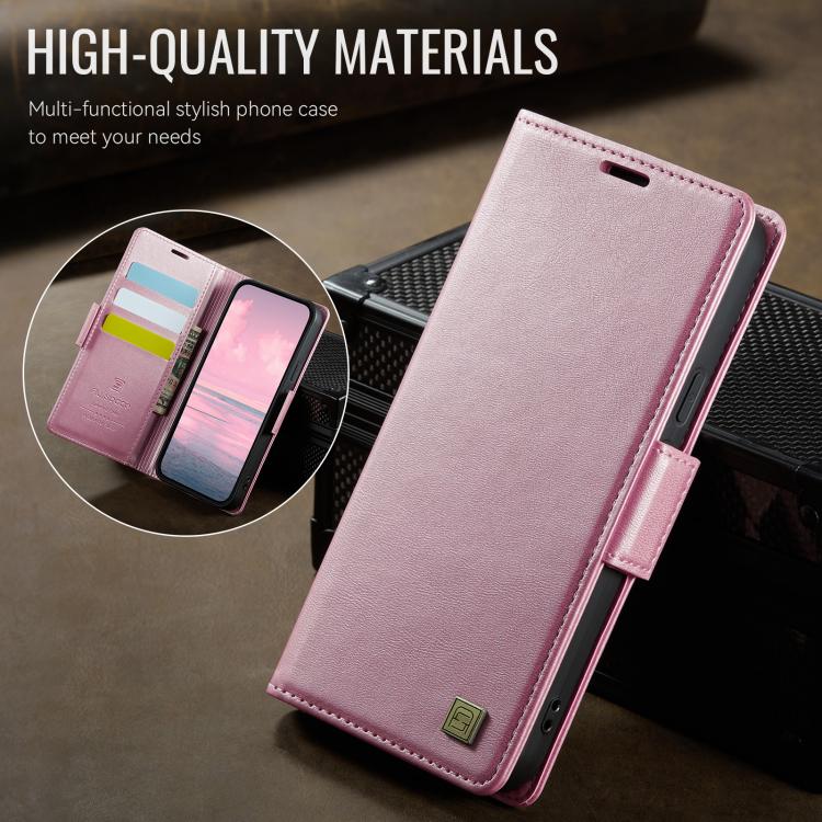 For Google Pixel 9a AutSpace A11 Side Buckle MagSafe Magnetic RFID Phone Leather Case