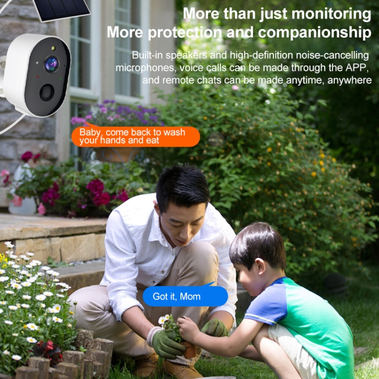 3MP Graffit Version Outdoor HD Solar Panel Wireless WiFi Surveillance Camera, Memory Card:32GB