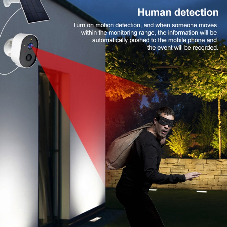 3MP Graffit Version Outdoor HD Solar Panel Wireless WiFi Surveillance Camera, Memory Card:128GB