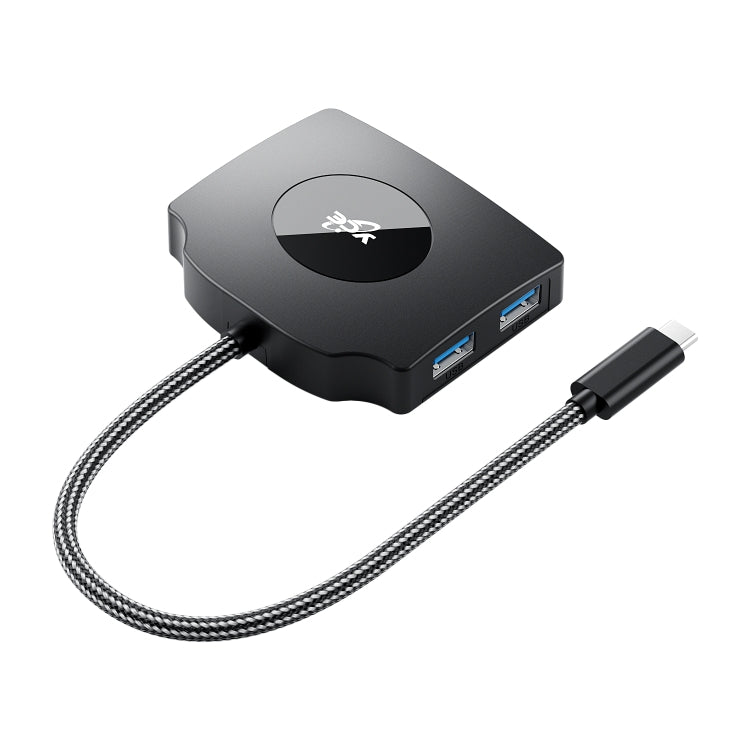 YCE-Z70A Type-C to PD 3.0, USB 3.0x2 + SD/TF, 3.5mm and HD1.4 Docking Station Video Capture Card - Black