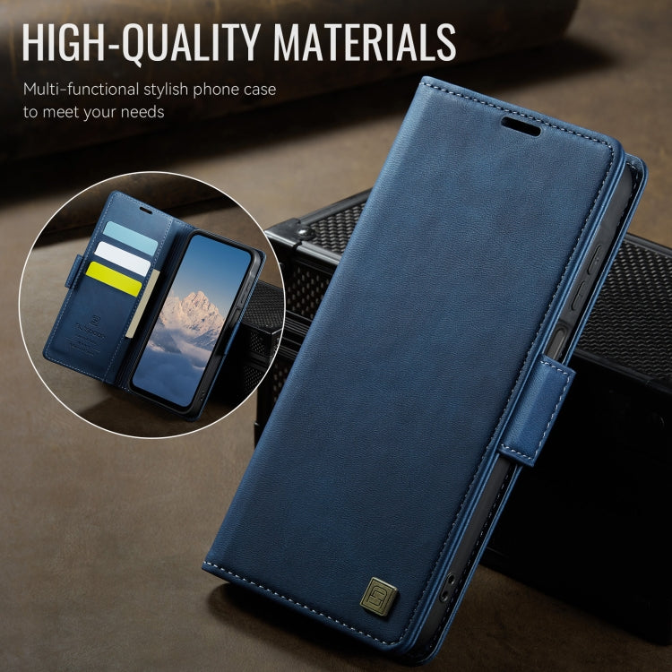 For Samsung Galaxy A14 4G / 5G AutSpace A11 Side Buckle MagSafe Magnetic RFID Phone Leather Case
