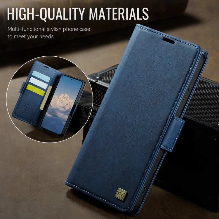 For Samsung Galaxy S25+ 5G AutSpace A11 Side Buckle MagSafe Magnetic RFID Phone Leather Case