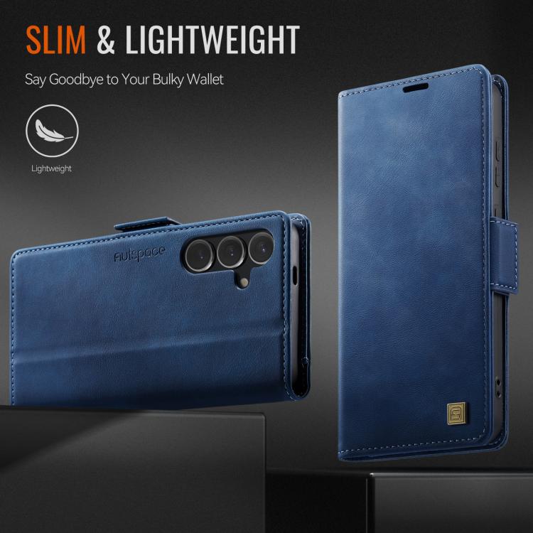 For Samsung Galaxy S26+ 5G AutSpace A11 Side Buckle MagSafe Magnetic RFID Phone Leather Case
