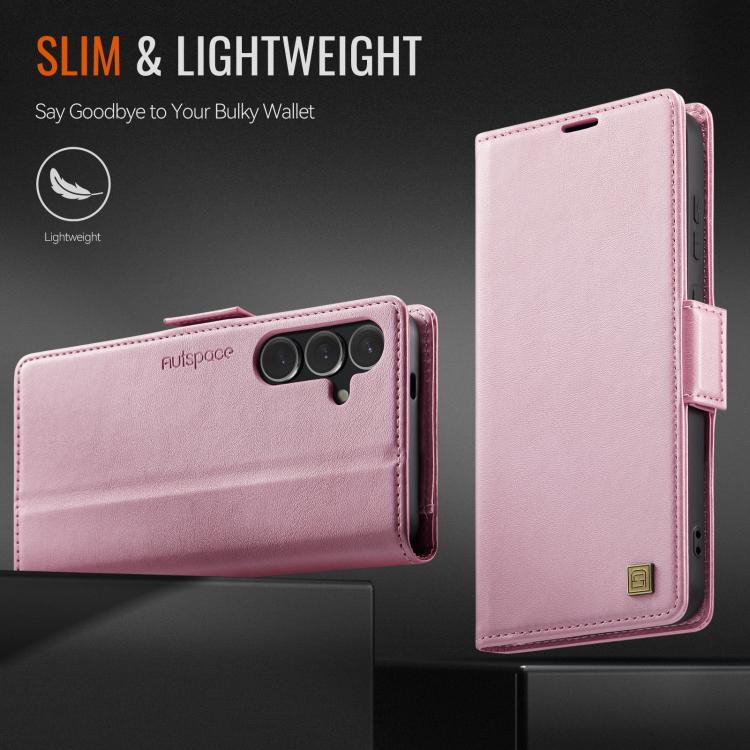 For Samsung Galaxy S26+ 5G AutSpace A11 Side Buckle MagSafe Magnetic RFID Phone Leather Case