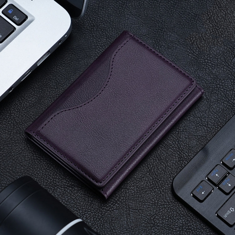 Tri-fold Wallet Phone Holder MagSafe Leather Card Bag