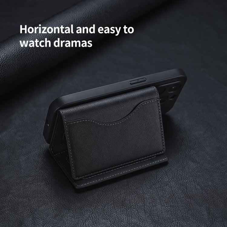 Tri-fold Wallet Phone Holder MagSafe Leather Card Bag