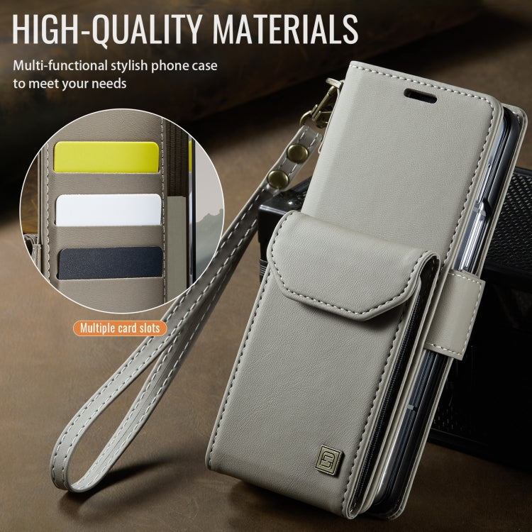 For Samsung Galaxy Z Fold6 5G AutSpace A23 Organ Card Bag Magnetic RFID PU Phone Case